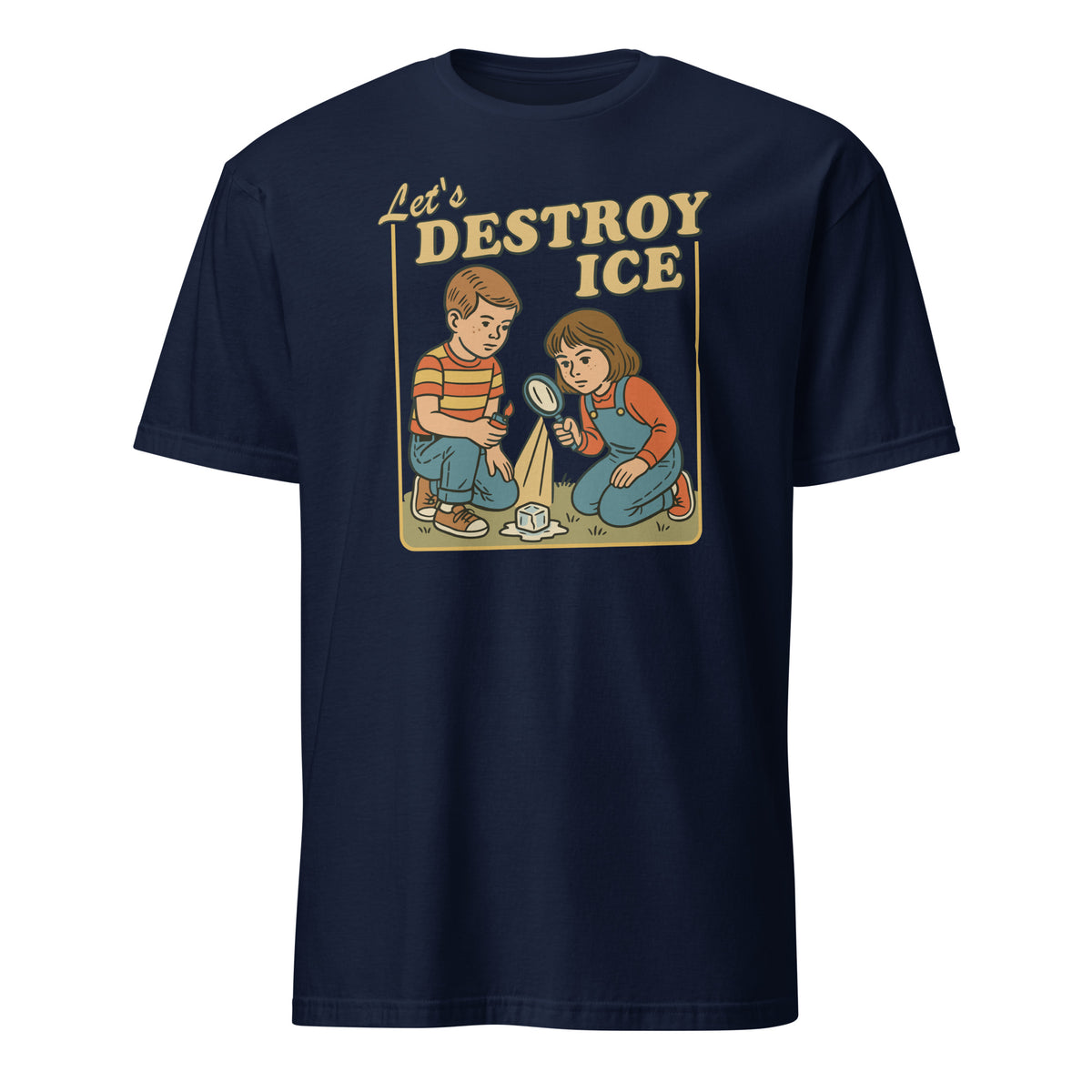 Close-up of Let’s Destroy ICE print quality