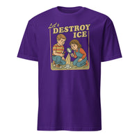Person wearing Let’s Destroy ICE shirt