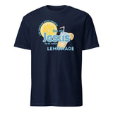 Life Gave Me Some Lemons Jesus Made Lemonade Christian T-Shirt in Navy
