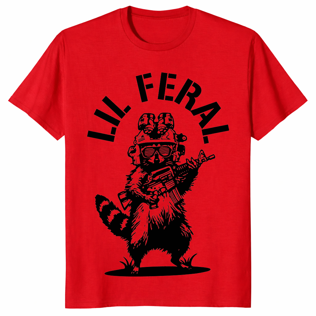 Lil Feral Raccoon trending design shirt
