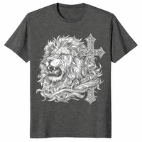 Lion of Judah shirt in dark heather
