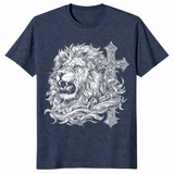 Lion of Judah shirt in heather navy