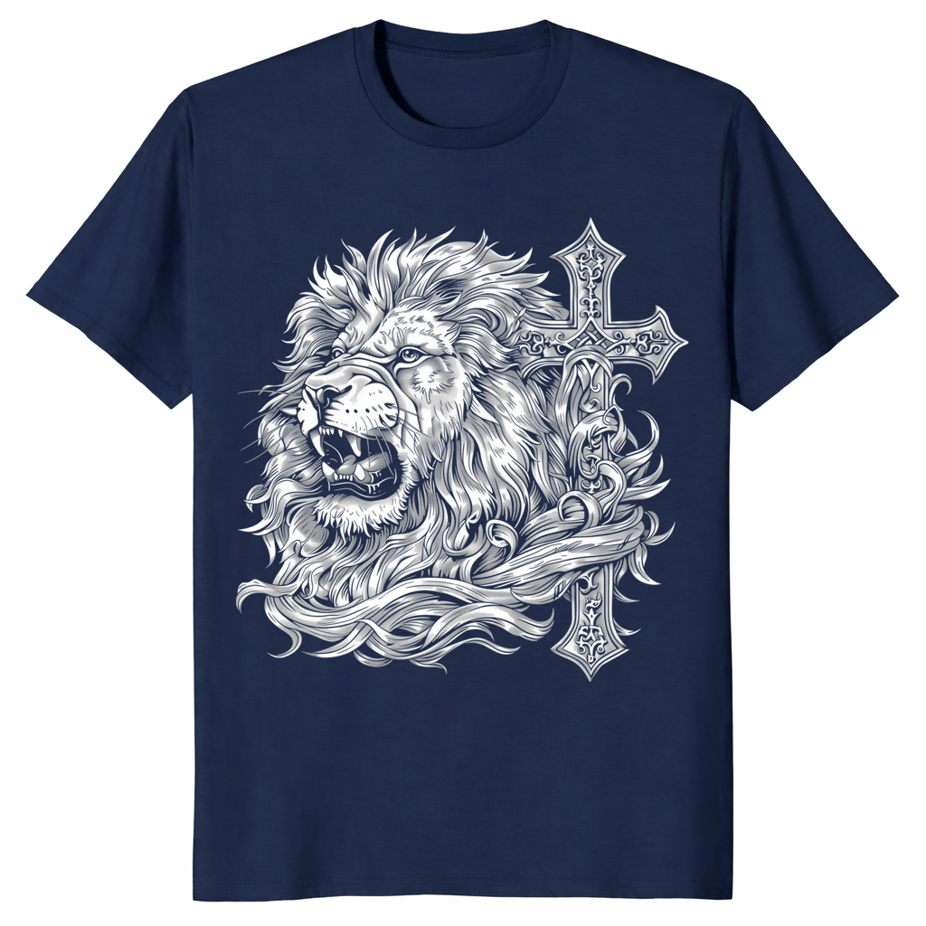 Lion of Judah shirt in navy