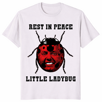 Little ladybug shirt in ice grey