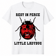 Little ladybug shirt in white