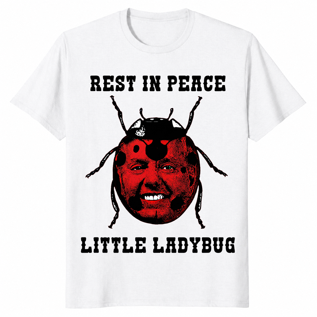 Little ladybug shirt in white