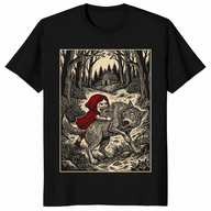 Little Red Riding Hood Humor Of Inverted Stories T-Shirt | Book Gift | Cuccico