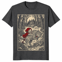 Little Red Riding Hood Humor Of Inverted Stories T-Shirt | Book Gift | Cuccico