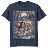 Little Red Riding Hood Humor Of Inverted Stories T-Shirt | Book Gift | Cuccico