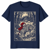 Little Red Riding Hood Humor Of Inverted Stories T-Shirt | Book Gift | Cuccico