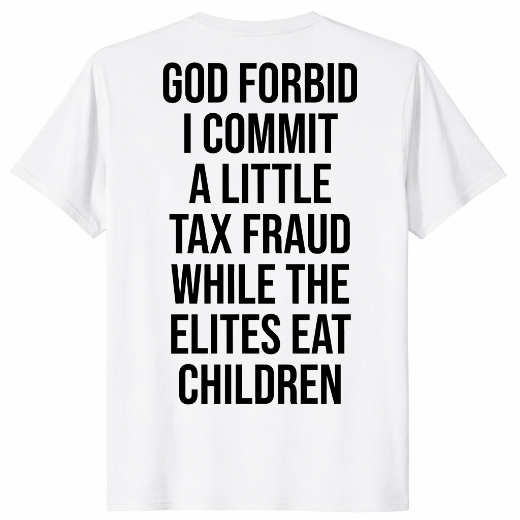 Little Tax Fraud shirt in white