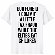 Little Tax Fraud shirt in white