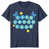 Live laugh leon shirt in heather navy