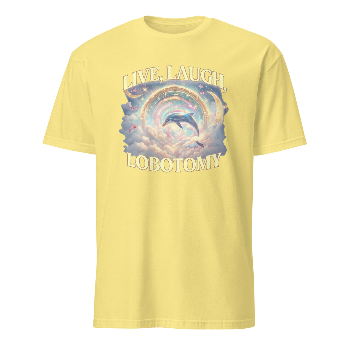 Live Laugh Lobotomy T Shirt – Funny Dolphin Meme Silly Vintage Tee | Cuccico | Cuccico Design