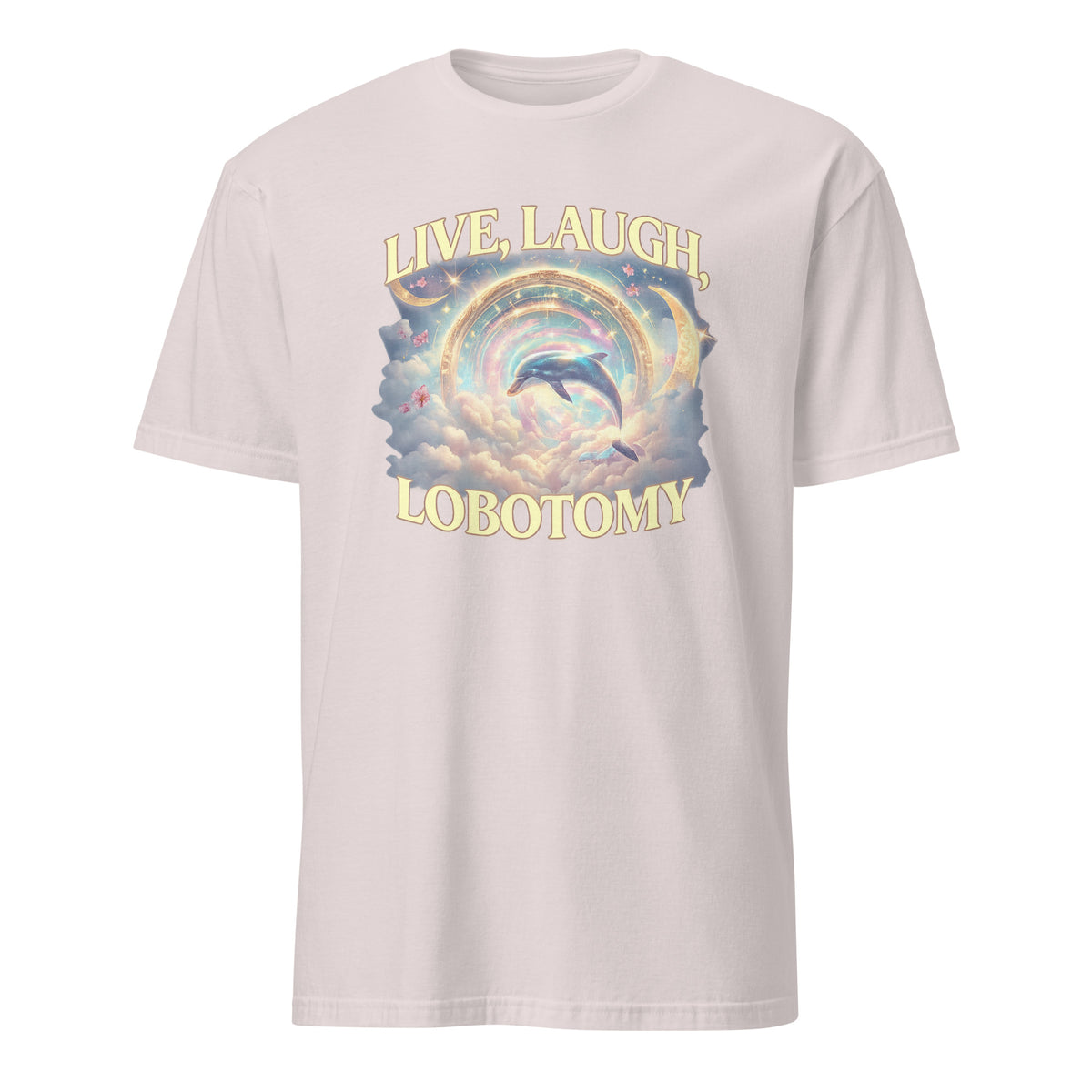 Live Laugh Lobotomy T Shirt – Funny Dolphin Meme Silly Vintage Tee | Cuccico | Cuccico Design