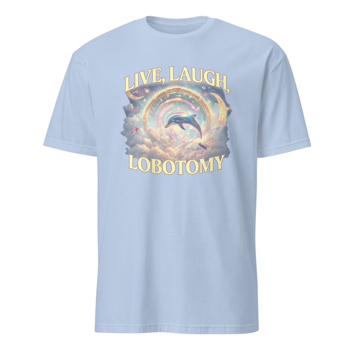 Live Laugh Lobotomy T Shirt – Funny Dolphin Meme Silly Vintage Tee | Cuccico | Cuccico Design
