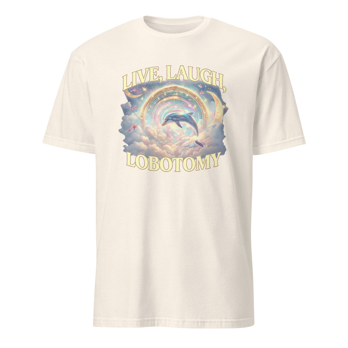 Live Laugh Lobotomy T Shirt – Funny Dolphin Meme Silly Vintage Tee | Cuccico | Cuccico Design