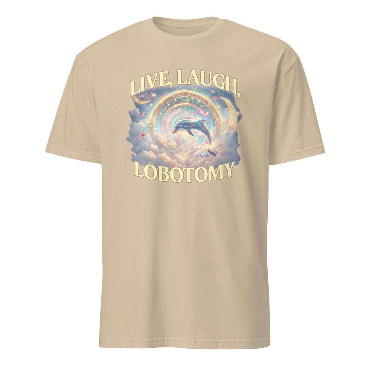 Live Laugh Lobotomy T Shirt – Funny Dolphin Meme Silly Vintage Tee | Cuccico | Cuccico Design