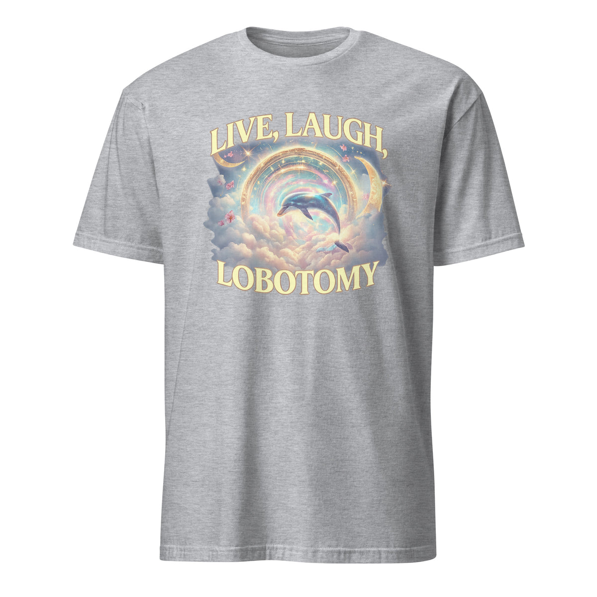 Live Laugh Lobotomy T Shirt – Funny Dolphin Meme Silly Vintage Tee | Cuccico | Cuccico Design