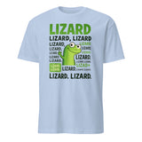 Light Blue Lizard Lizard Lizard Meme T-Shirt with Funny Weirdcore Animal design for Gen Z