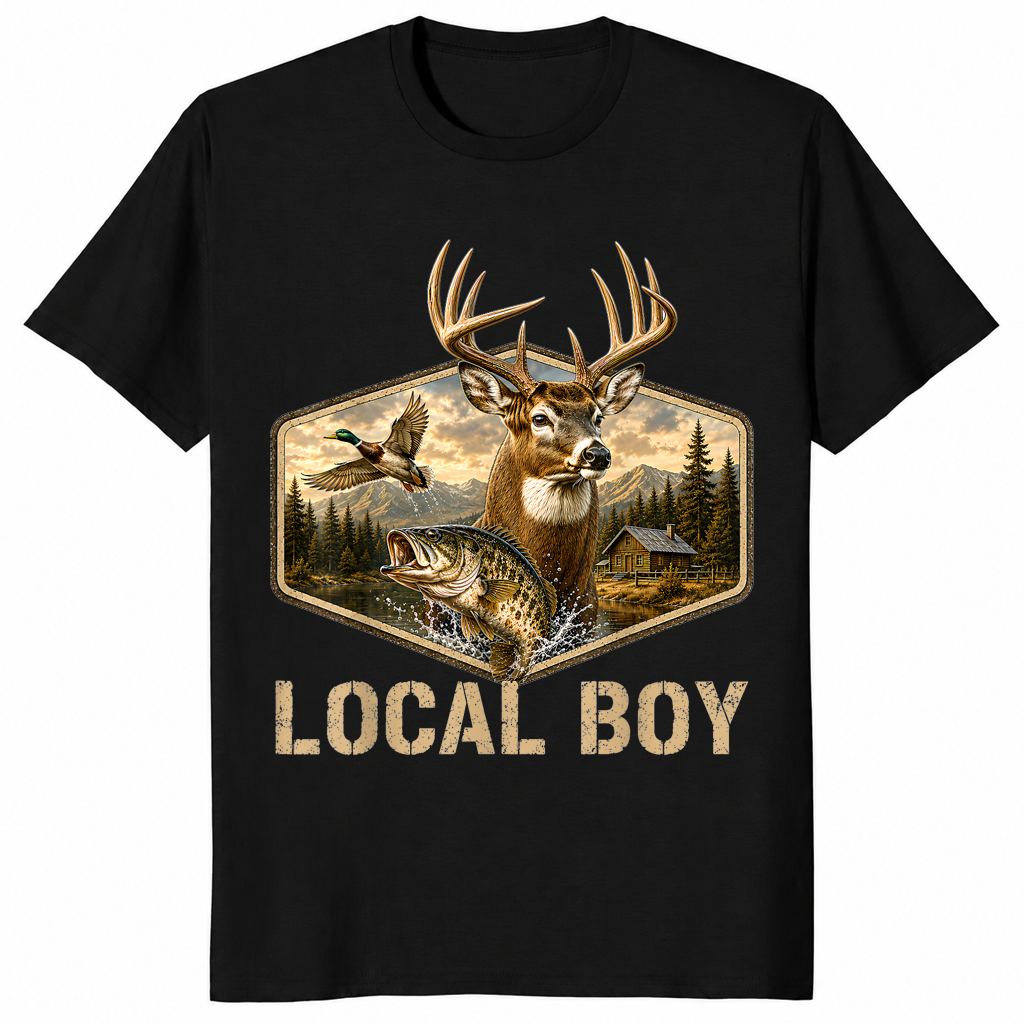 Local boy shirt in black