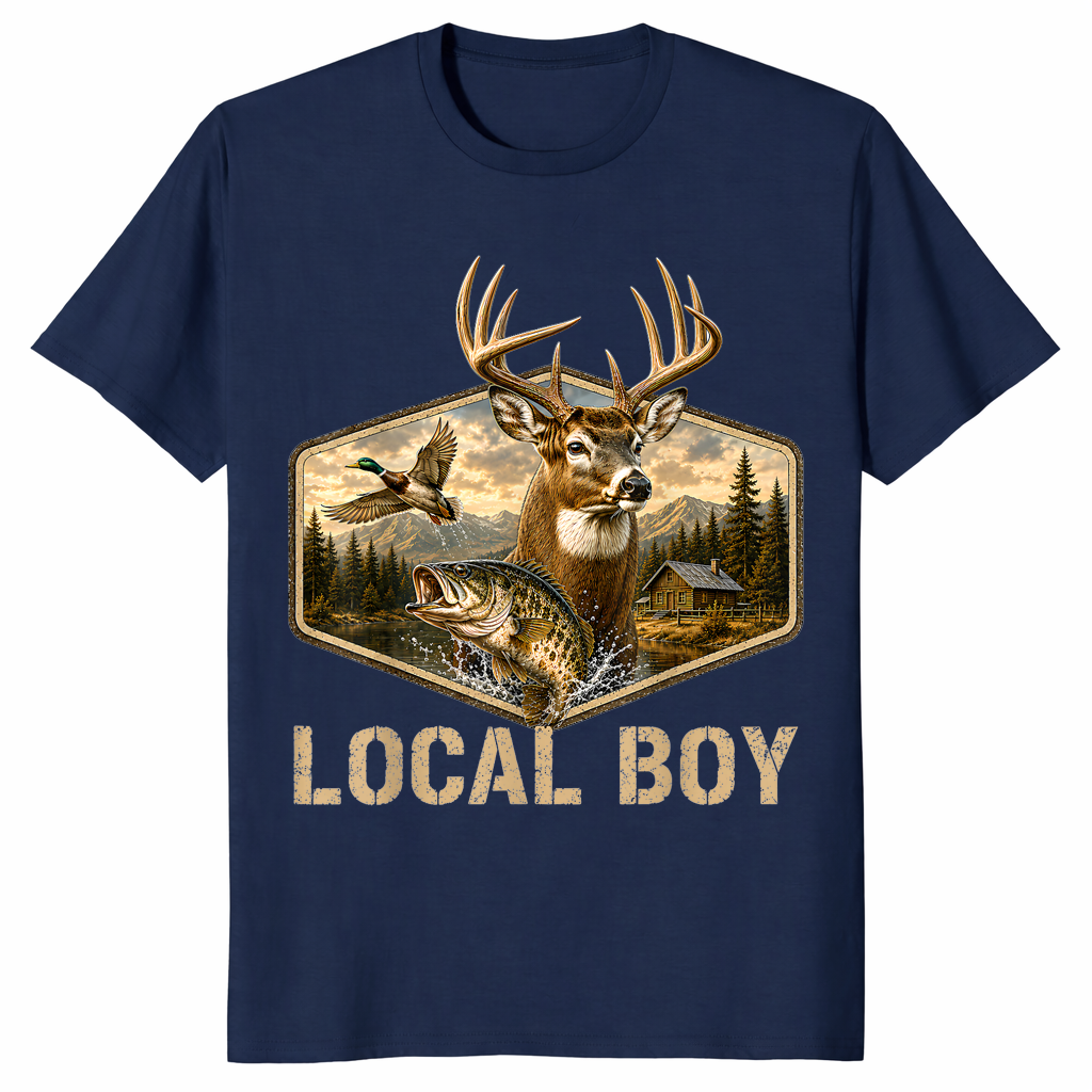 Local boy shirt in navy