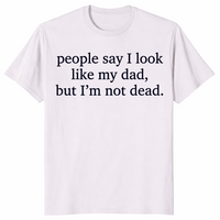 Look Like My Dad shirt in ice grey