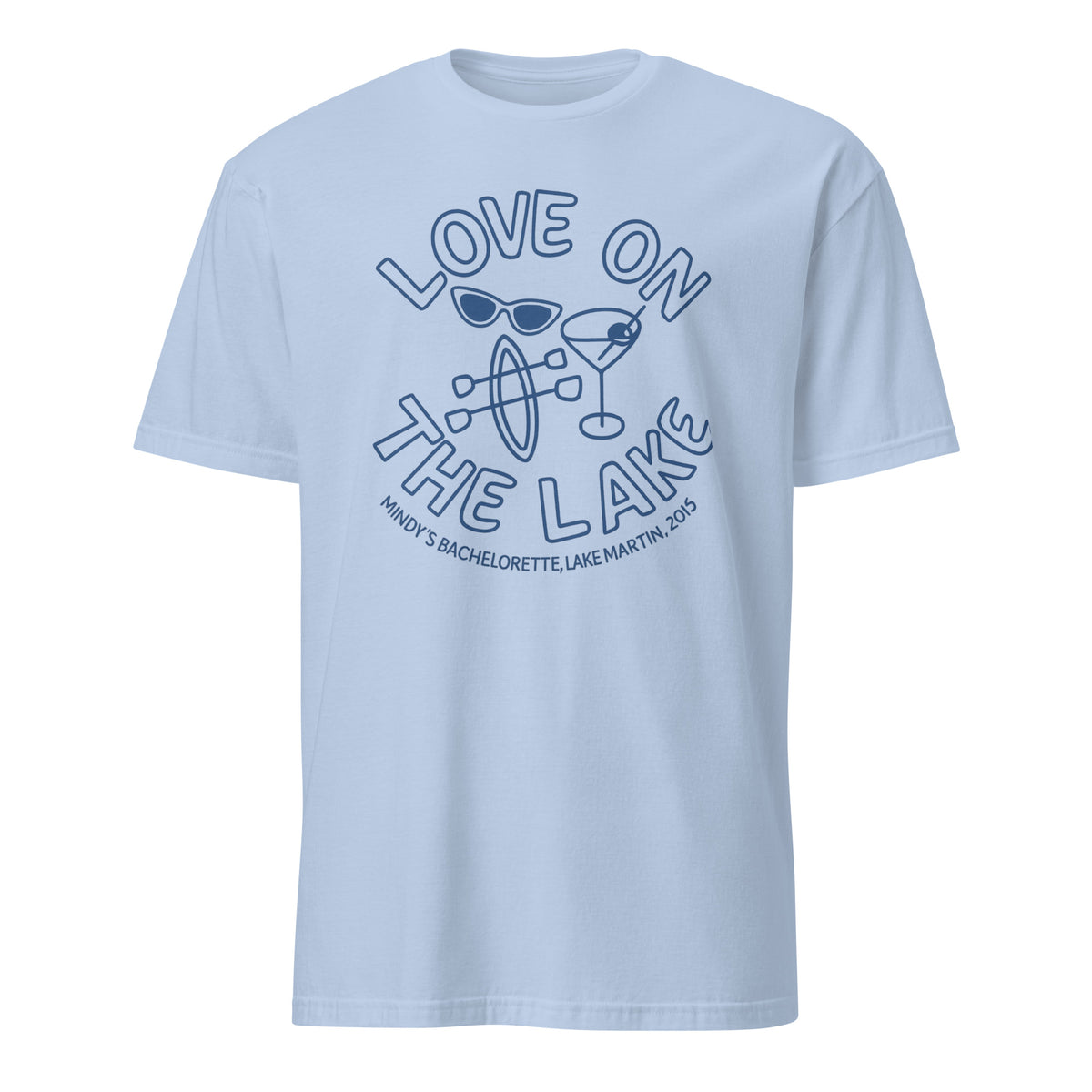 Love on the Lake Bachelorette Party Shirt – Custom Martini Girl Trip | Camp Bride Tees | Cuccico Design