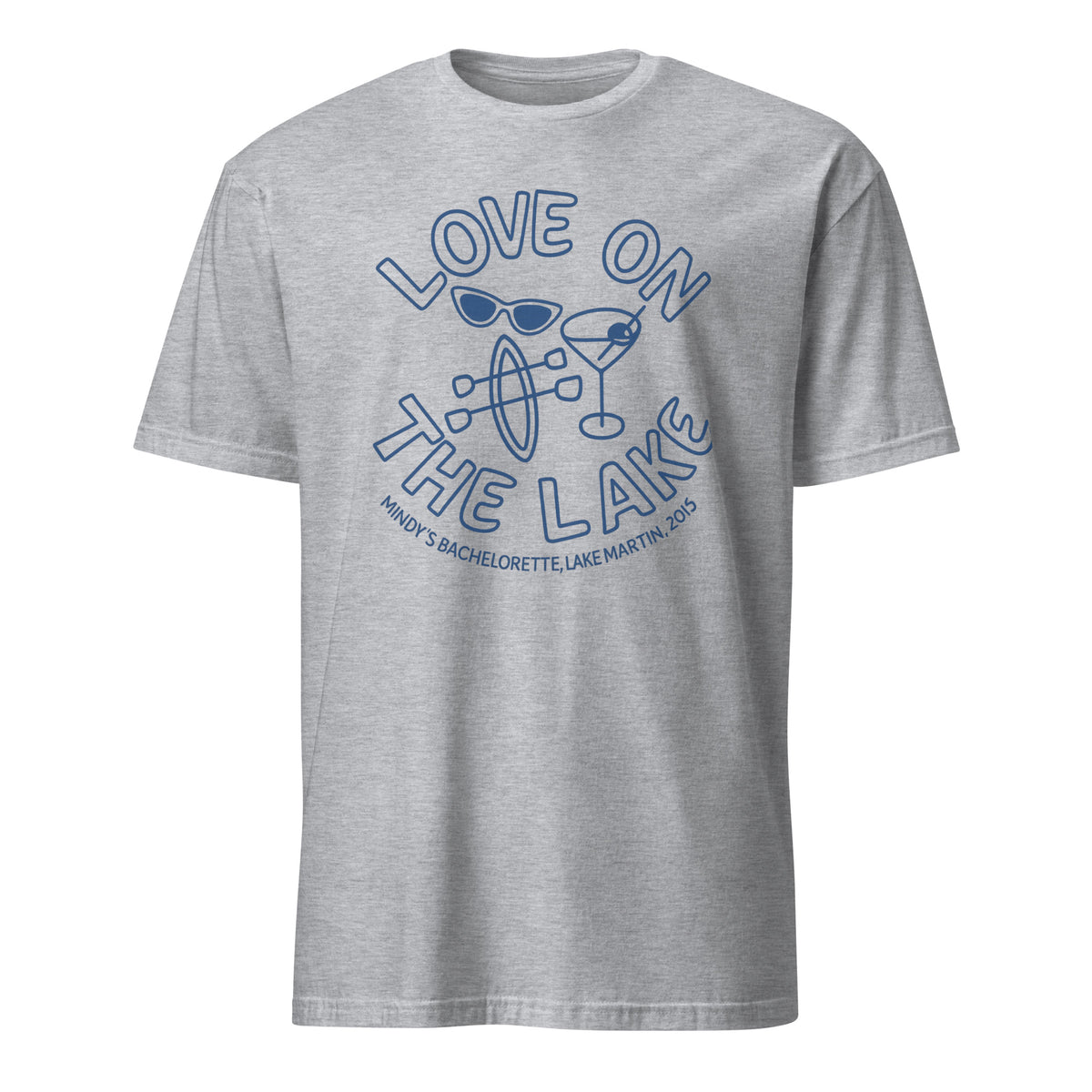 Love on the Lake Bachelorette Party Shirt – Custom Martini Girl Trip | Camp Bride Tees | Cuccico Design
