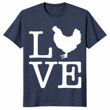 Love The Cock shirt in heather navy