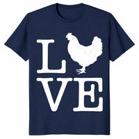 Love The Cock shirt in navy