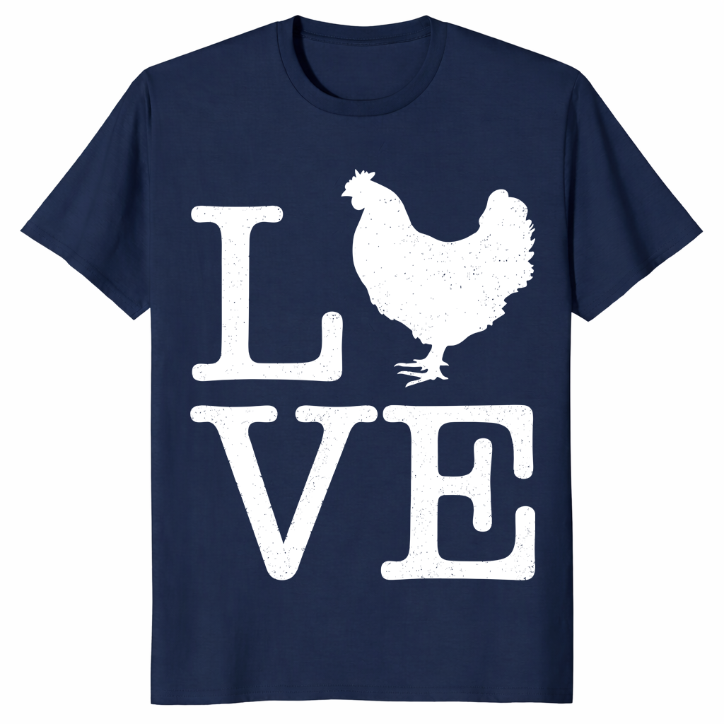 Love The Cock shirt in navy
