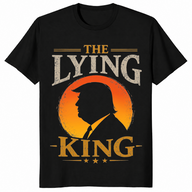 Lying king tee in black
