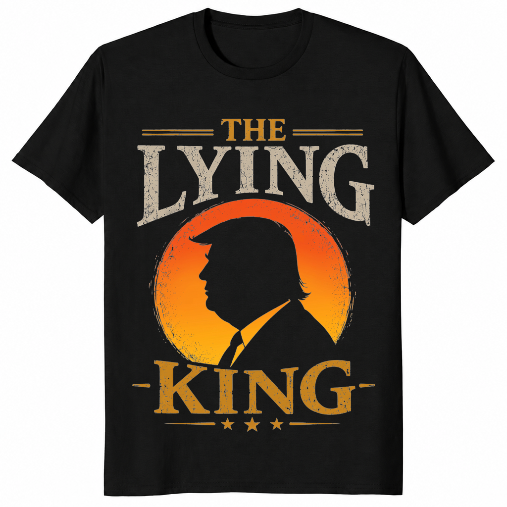 Lying king tee in black
