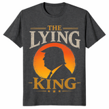 Lying king tee in dark heather grey