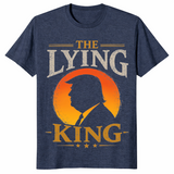 Lying king tee in heather navy