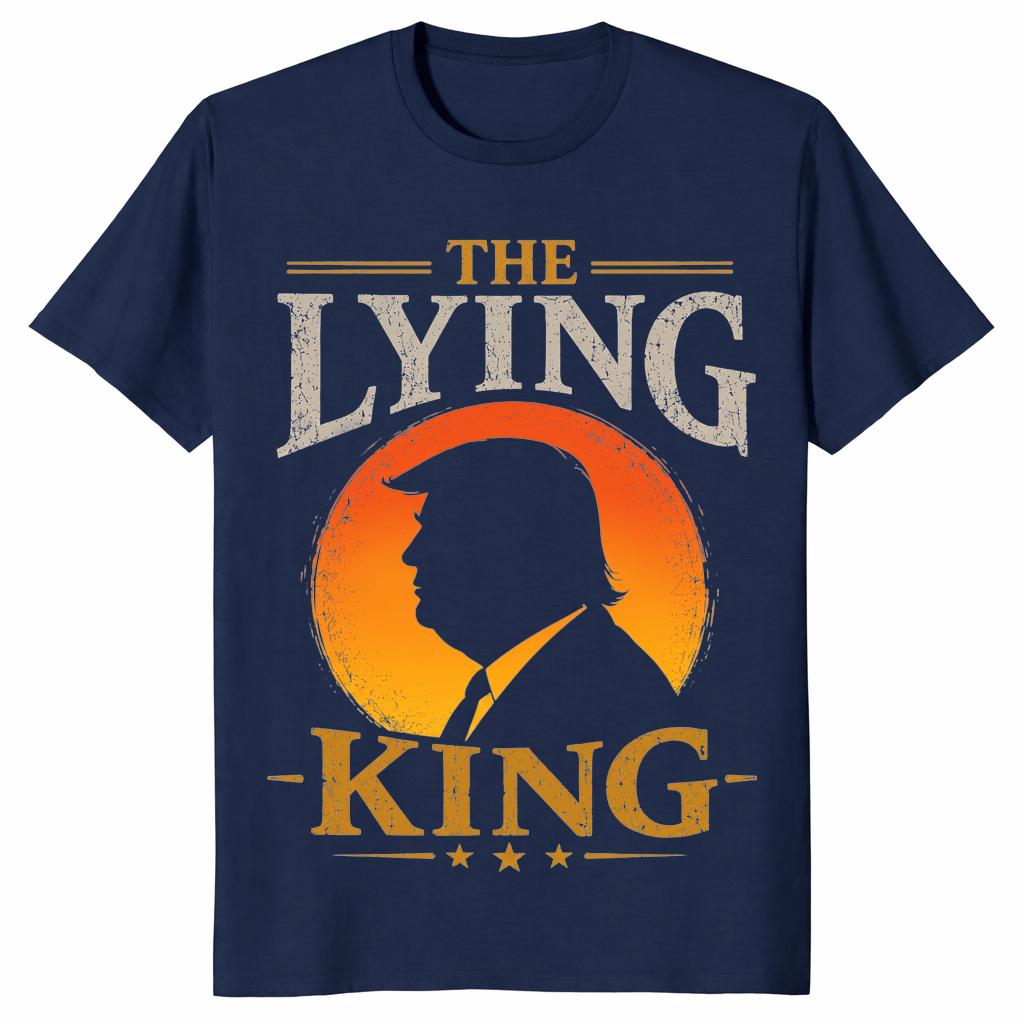 Lying king tee in navy