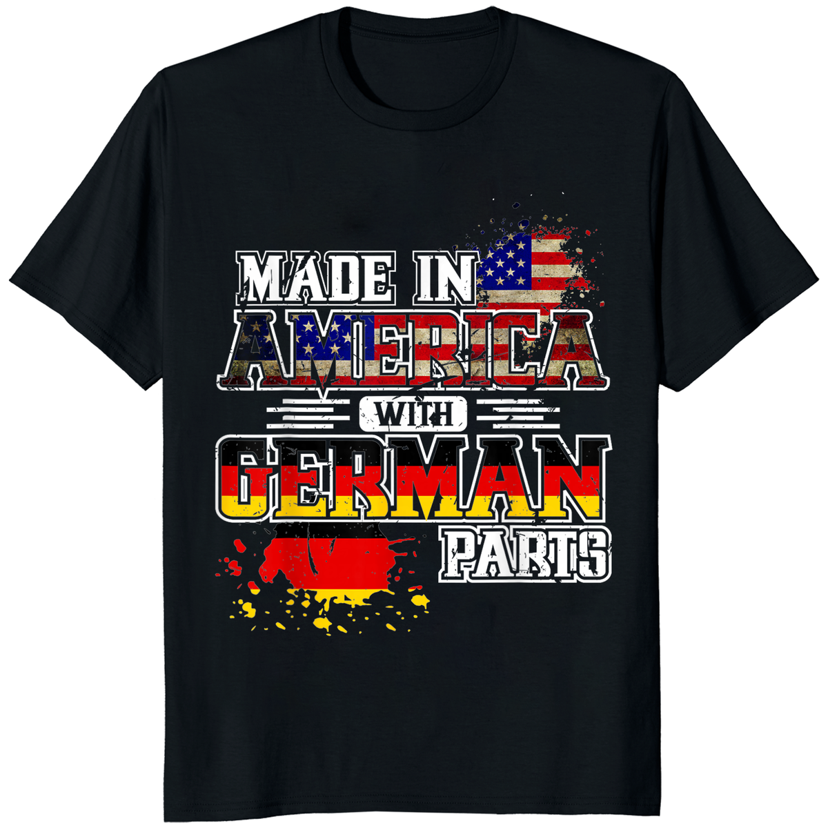 Cuccico Made In America With German Parts Shirt – Funny German Heritage Tee | Cuccico