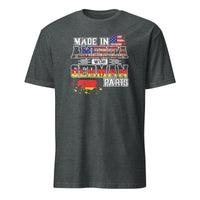 Cuccico Made In America With German Parts Shirt – Funny German Heritage Tee | Cuccico