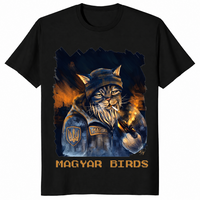 Magyar Birds Viking Cat Hungarian Warrior Graphic Shirt | Cuccico