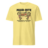 Maid-Rite retro diner tee in cornsilk color by Cuccico, heritage Greenville Ohio shirt