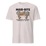 Maid-Rite retro diner tee in ice grey by Cuccico, retro diner inspired heritage shirt