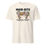 Maid-Rite retro diner tee in natural beige by Cuccico, Greenville Ohio classic diner shirt