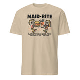 Maid-Rite retro diner tee in sand color by Cuccico, vintage diner style shirt