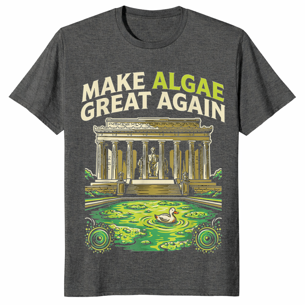 Make Algae Great Again Funny Political Satire T-Shirt | 2026 Tee | Cuccico