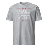 Make Common Sense Common Again T-shirt in sport grey color