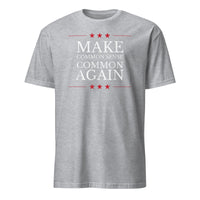 Make Common Sense Common Again T-shirt in sport grey color