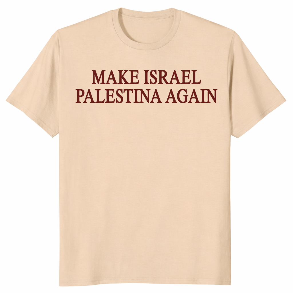 Make Israel Palestina shirt in sand
