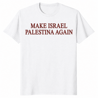 Make Israel Palestina shirt in white