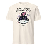 Cuccico Mandatoryfunday Live Laugh Lobotomy 2025 Shirt in Natural tone, sarcastic meme humor shirt